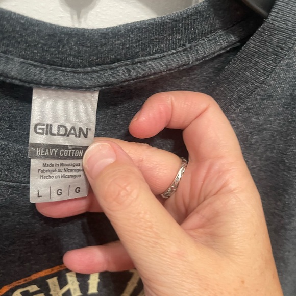 gilden large t- shirt heavy cotton fight the good fight of Faith - Picture 10 of 10